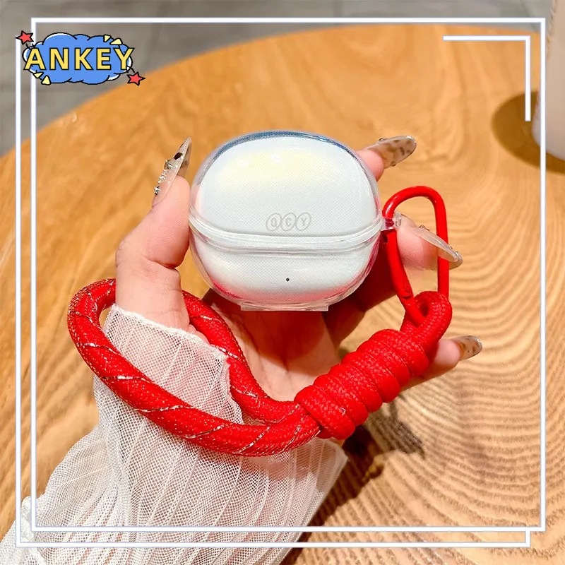 for QCY MeloBuds Pro Case Protective Transparent Clear TPU Covers Bluetooth Earphone Shell Headphone Portable