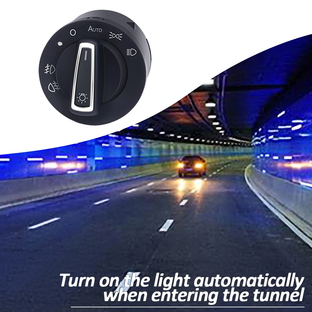 

Переключатель фар для Volkswagen Golf 4 Mk6 Mk7 Jetta Mk5 Passat B5 Tiguan Mk2 Polo Octavia A5 Superb с автоматическим датчиком дальнего света