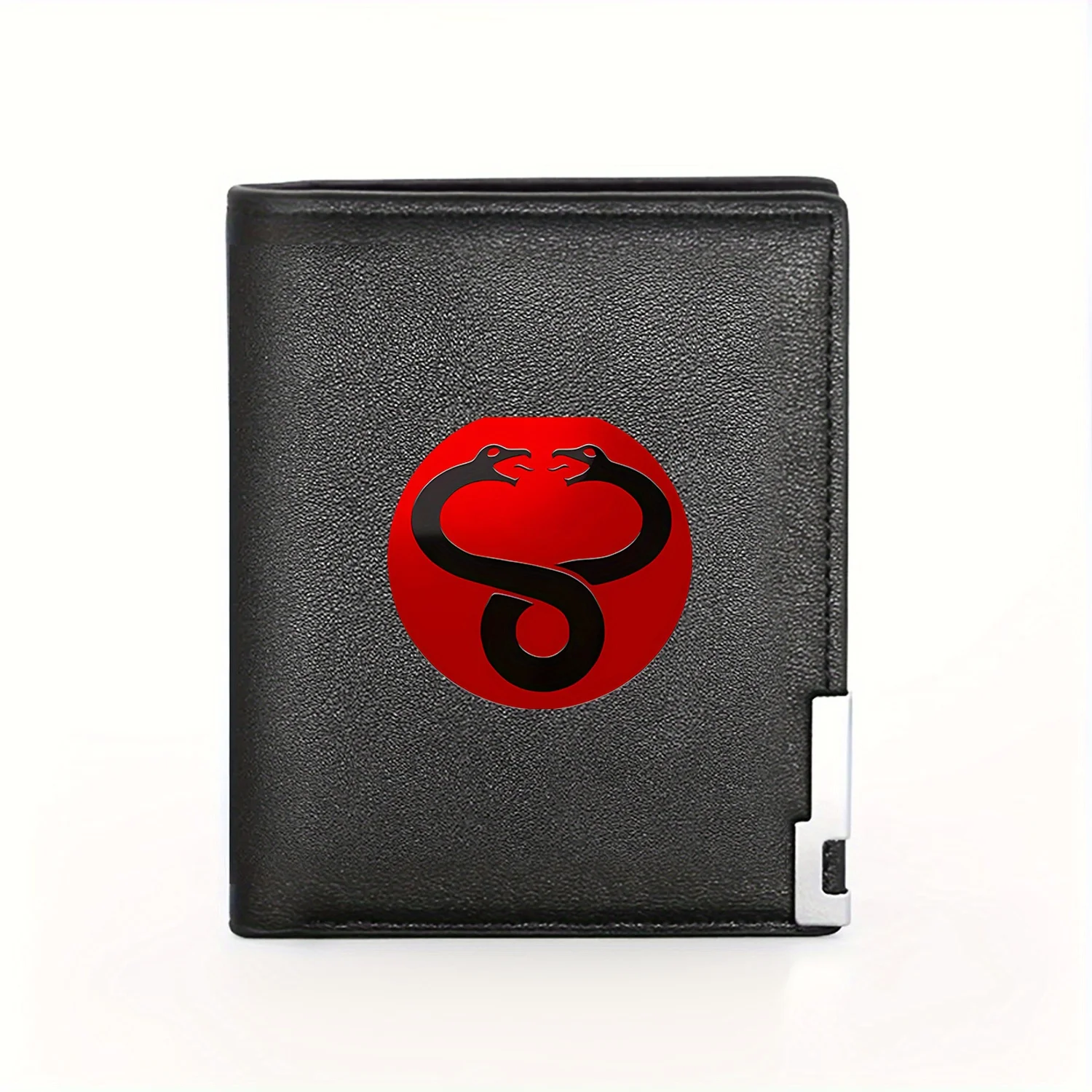 Cobra Emblem Design Mens Wallet: Business,Casual,Elegant,Simple,Practical,Quality,Stylish,Printing,Graphic,Creative,Christmas Gi