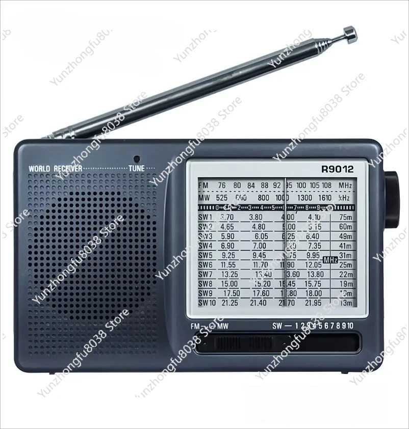 

FM/AM/SW Radio 12 Bands Portable Receiver Radio High Sensitivity Selectivity Low Noise FM/AM/SW Radio TECSUN R9012