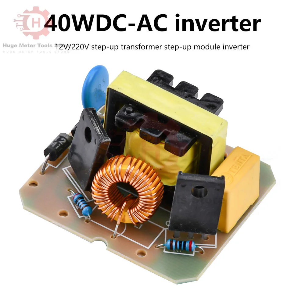 

40 Вт DC-AC повышающий инверторный модуль 12 В до 220 В повышающий модуль питания двухканальный обратный преобразователь усилительный модуль регулятор мощности