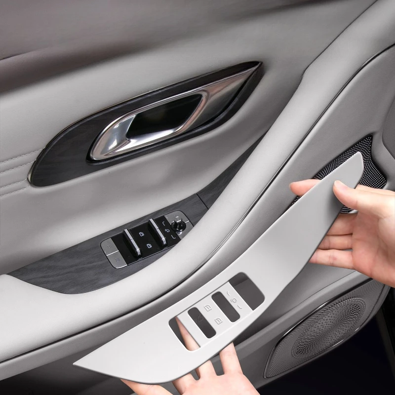 

For Geely Galaxy M9 2025 2026 Car Window Panel Silicone Pad Anti-scratch Glass Lifting Switch Panel Protective Mat Accessories