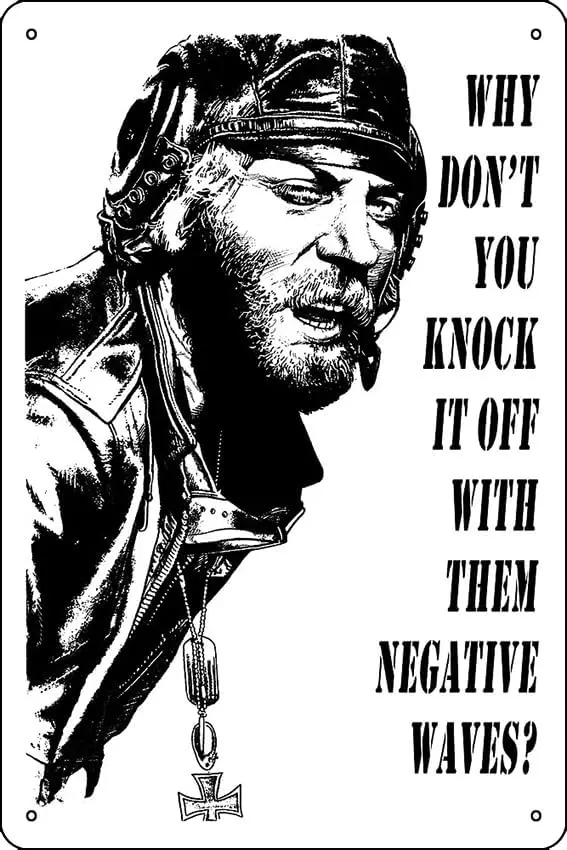 Kelly's Heroes - Oddball Says in glorious black and white Poster Metal Tin Sign Plaque Man Cave Wall 8x12 Inch Wall Art Dec sign
