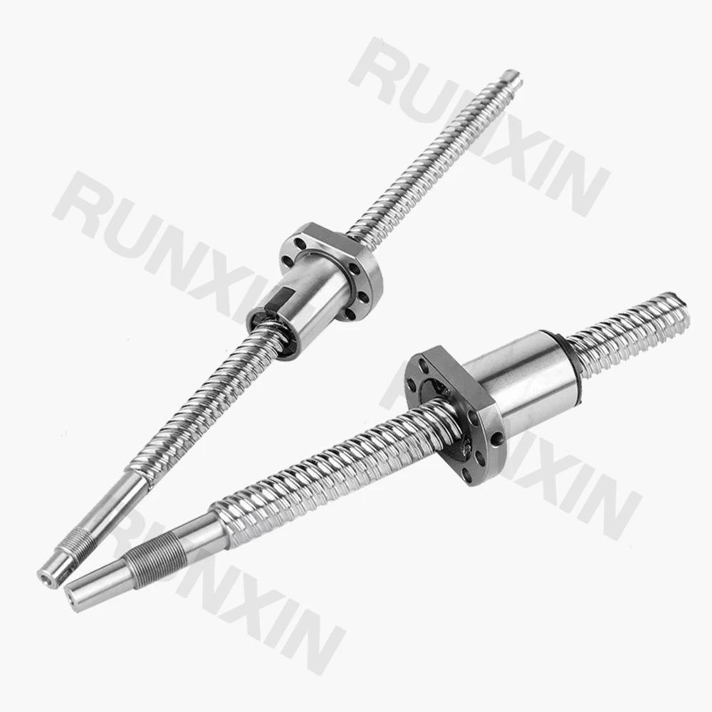 RXTNC Ballscrew C7 SFS1205 SFS1210 SFS1620 SFS2020 SFE1616 SFE2525 with flange single ball nut BK/BF end Machined for CNC part