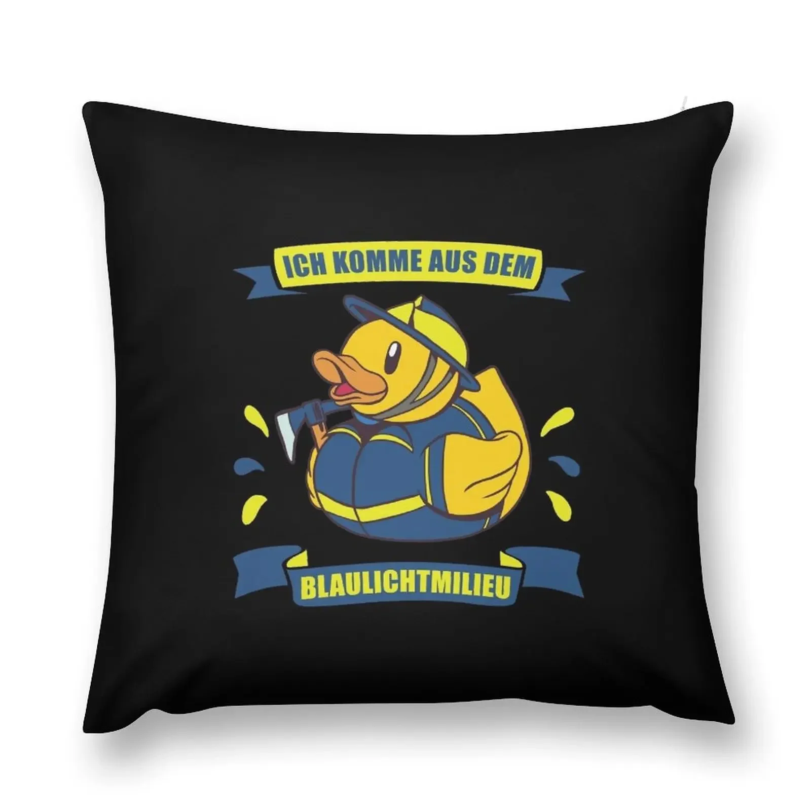 

Blue light environment Rescuer rubber duck - blue light Throw Pillow Decorative pillowcase Sofa Cushions Cover pillow