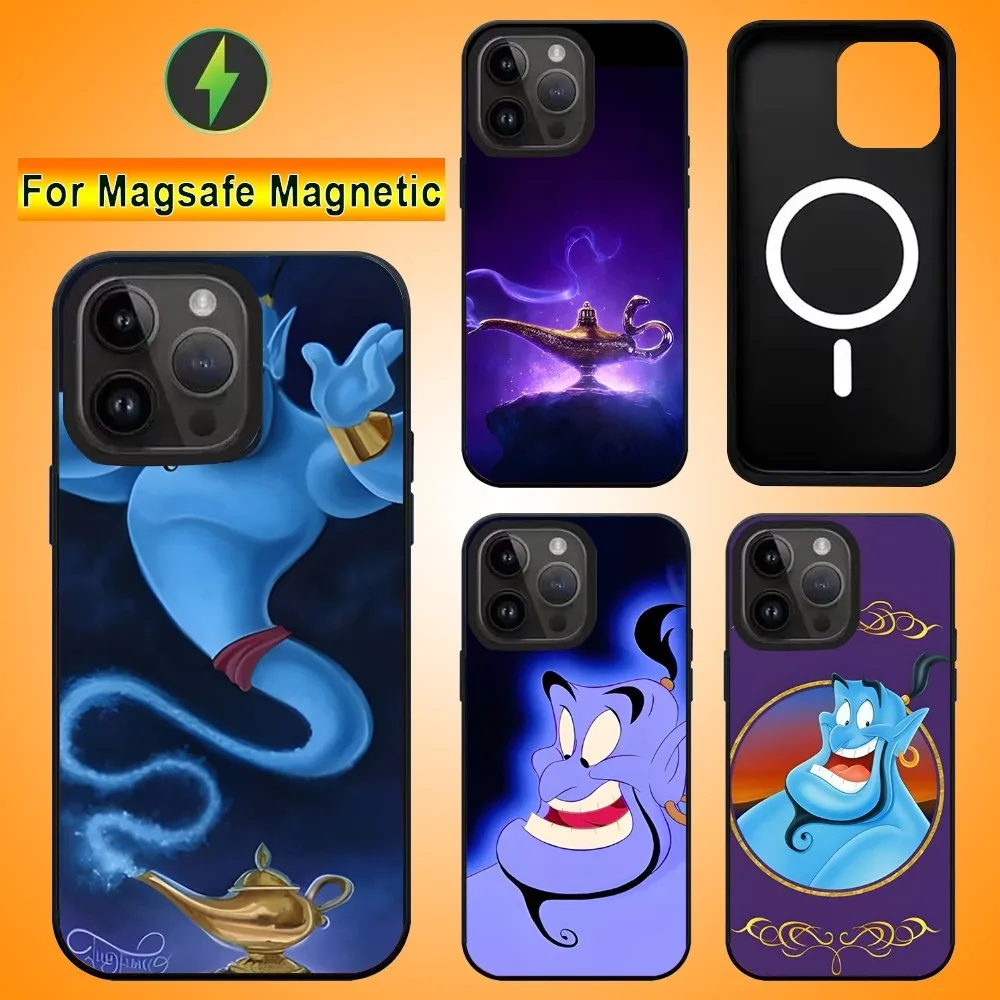 A-Aladdin G-Genie Ifrit Phone Case For IPhone 15 14 13 Pro Max 11 12 Mini Alex Mirror For Magsafe Wireless Charging Cover