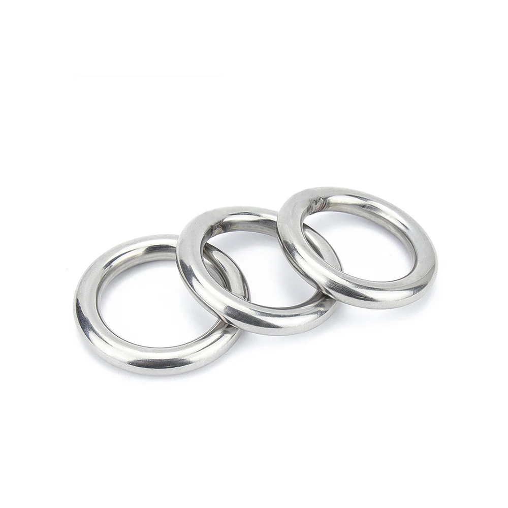 304 roestvrij staal naadloze ronde O-ring solide tuigage mariene boot hardware huisdier yoga hangend duurzaam corrosiebestendig (multi