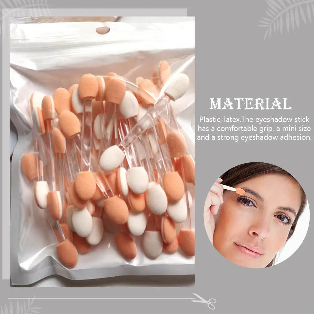 120 szt. Wygodne w uchwycie szminki do powiek w mini rozmiarze, mocne klejenie, dwustronne pędzelki do makijażu oczu, profesjonalne.