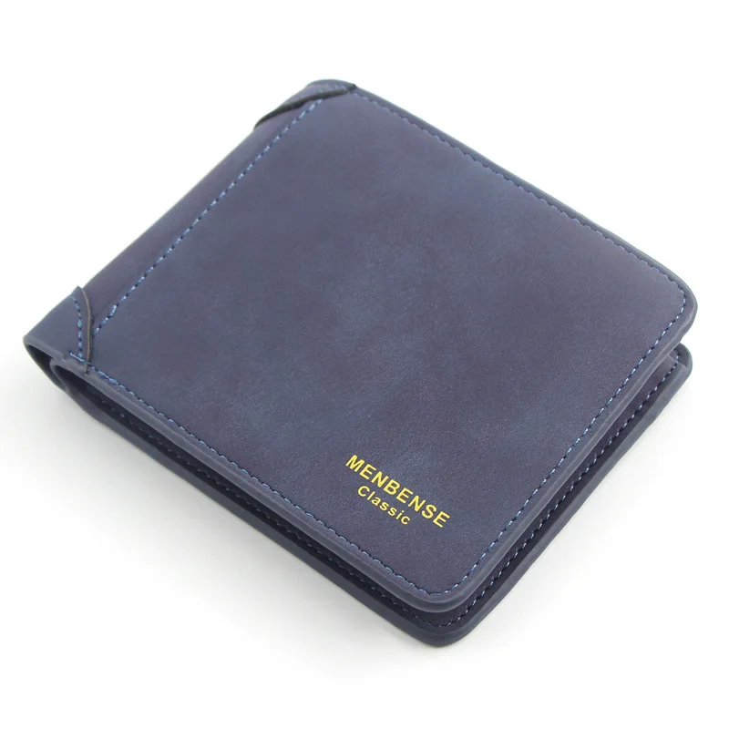 

New Big Capacity Men Wallet Short Card Holder Zipper Male Purse Photo Holder Coin Pocket Men's Money Clips