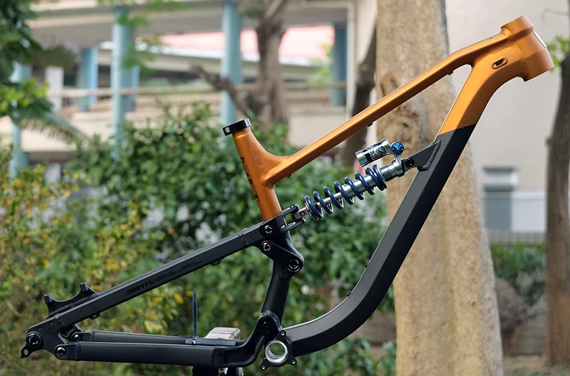 

Bicycle Full Suspension Frame,Soft Tail , 29/27.5ER Boost, 148mm,Aluminium Alloy, Mountain 4 Links,MTB, AM Cycling Downhill,DPD