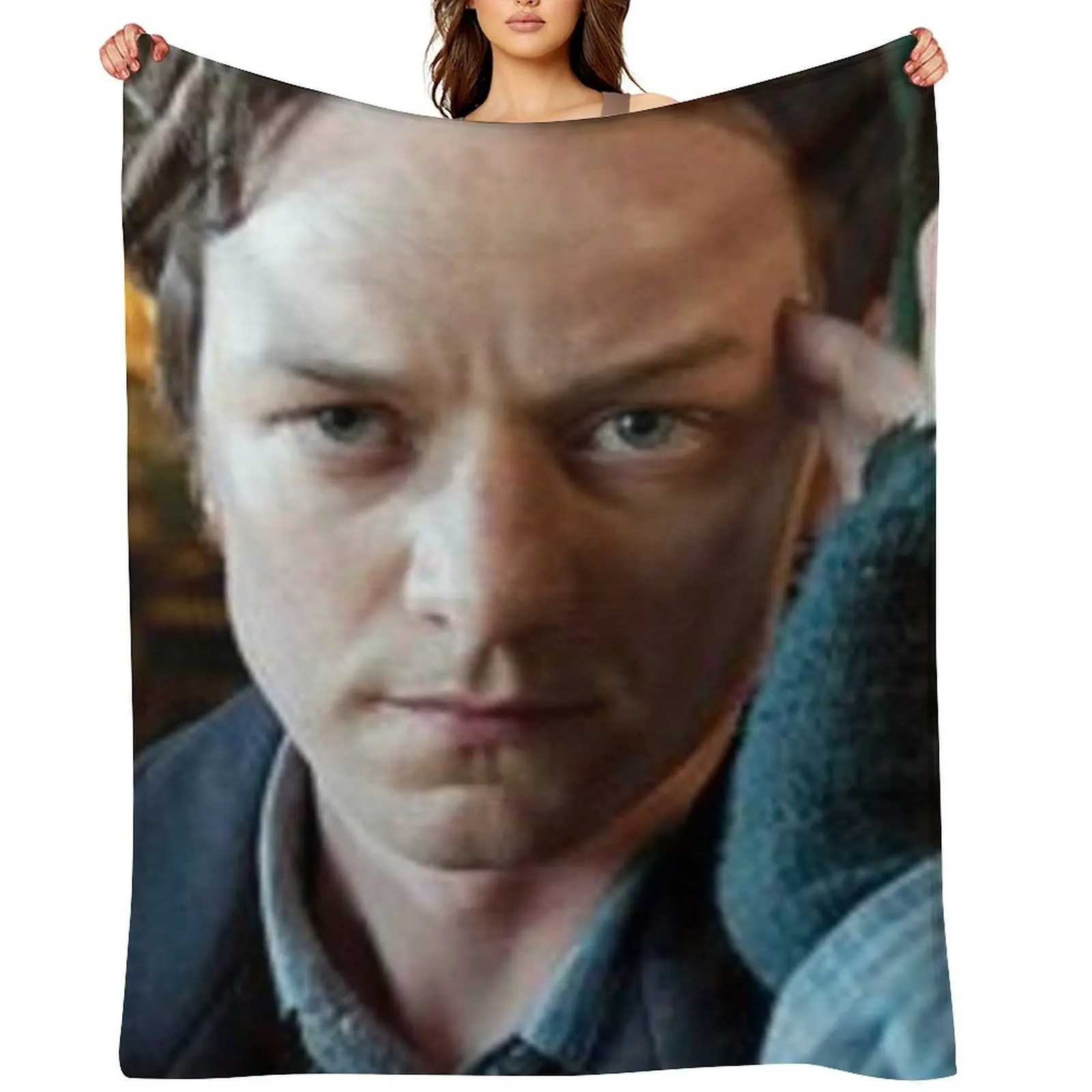 

James McAvoy Throw Blanket Soft Moving Picnic Decorative Sofas Blankets