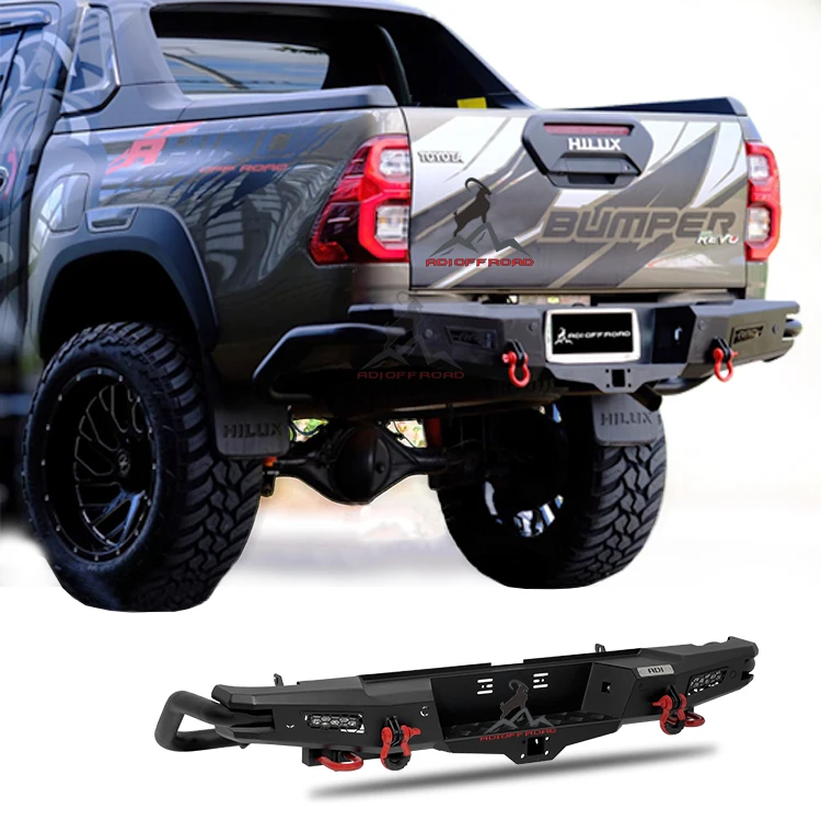 

ADI OFF ROAD 4x4 pickup ute Steel rear bumper FRONT BUMPER BULL BAR ROLL BAR SIDE STEP for - HILUX REVO VIGO N70 N80