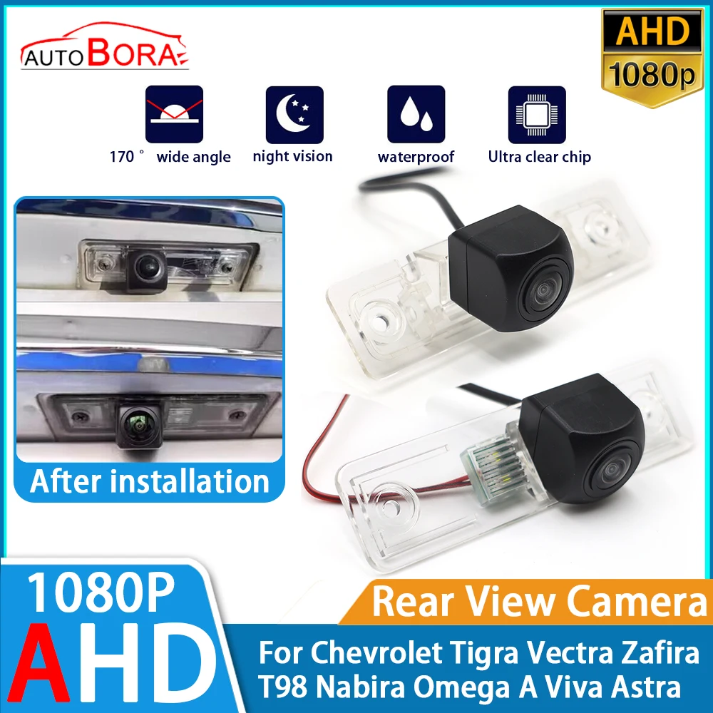 

Reverse Parking Car Rear View Camera AHD 1080P Night Vision for Chevrolet Tigra Vectra Zafira T98 Nabira Omega A Viva Astra