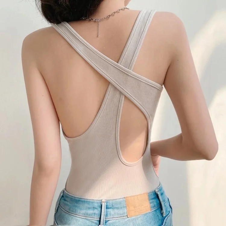 

Summer Sexy Tight Fit Bal Cross ort Onesie Women's Street Sle High Waist ort Pants Elastic Fabric Bodycon Jumpsuit