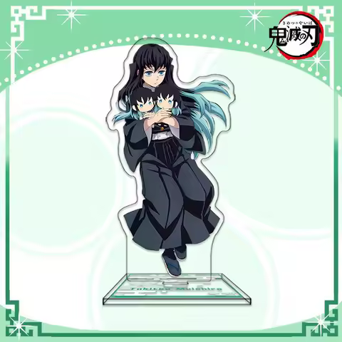 Demon Slayer Tokitou Muichirou Kamado Tanjirou Kanroji Mitsuri Cosplay Acrylic Standing Sign Cartoon Anime Gift Cute Decoration