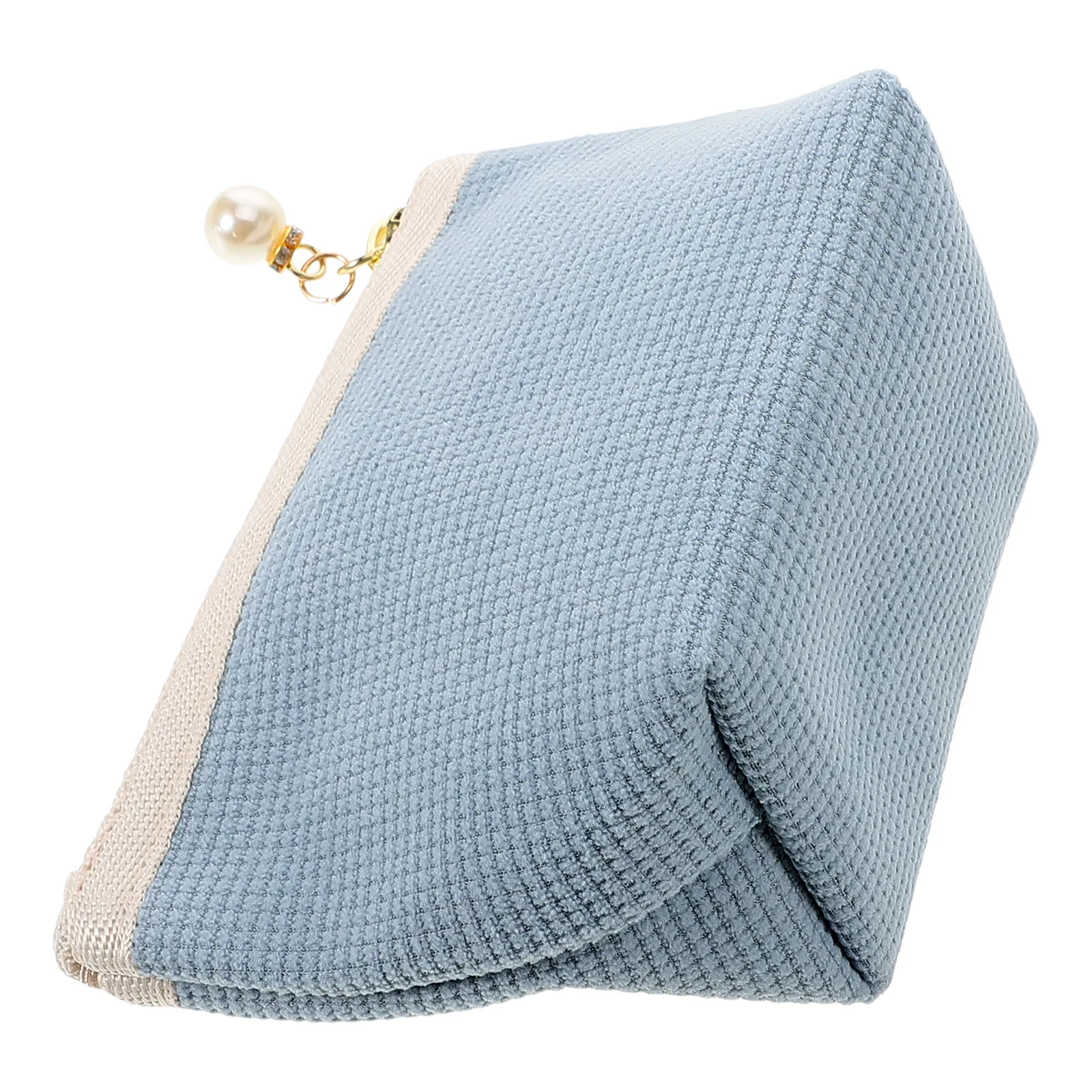 

Mini Lipstick Bag Corduroy Small Makeup Pouch Portable Organizer Dustproof Waterproof For Women Girls Pink Travel