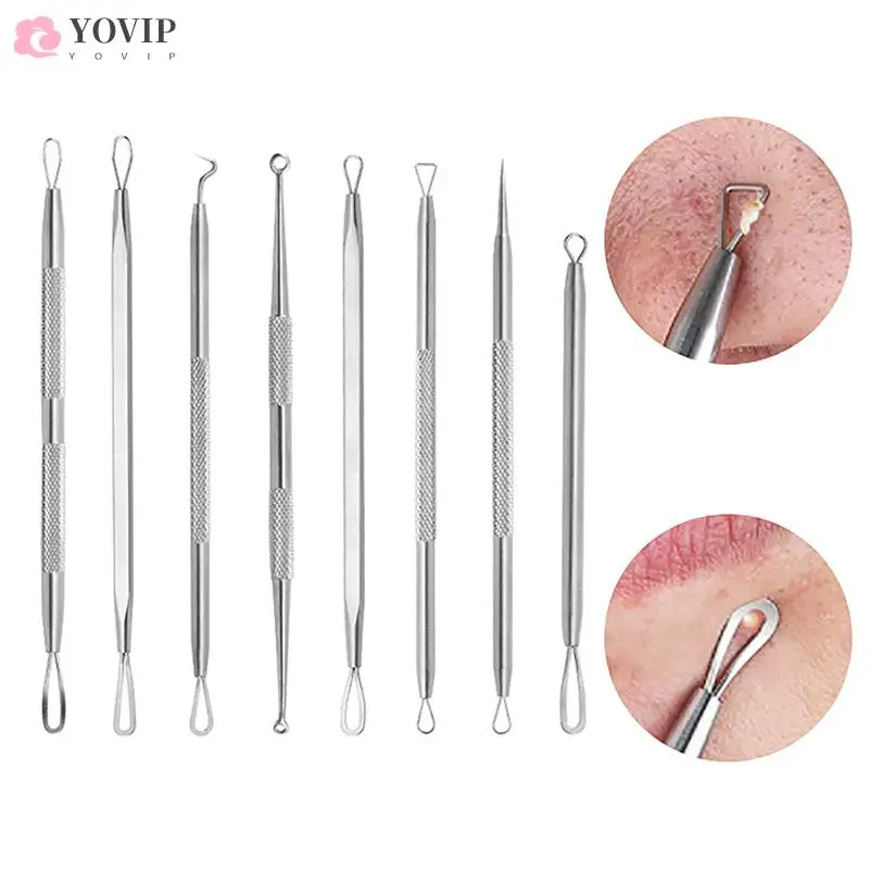 Dual Heads Acne Needle Blackhead Blemish Squeeze Pimple Extractor Remover Spot Cleaner Beauty Skin Care Tool