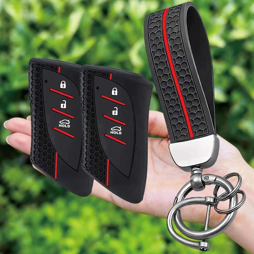 Keychain Silicone Car Key Fob Case Cover For Lexus NX GS ES UX US RC LX GX IS RX 200 250 250h 350h LS 450h 260h 300h Accessories