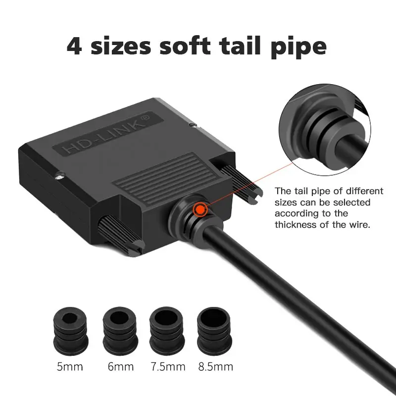 DB25 Male Female Solderless Connector 2-row D-sub 25Pin Serial Port Plug Industrial Wire Parallel Port Breakout Terminal Adapter