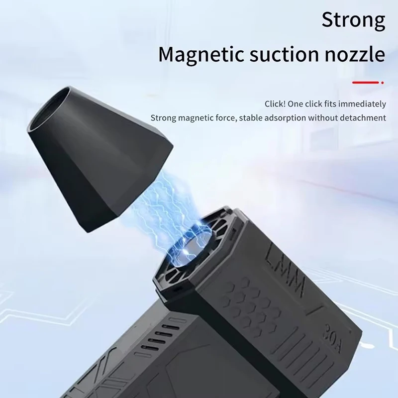 Imagem -03 - Ventilador Mini Turbo Violento Ventilador Poderoso com Duto de Alta Velocidade Handheld Air Duster 130000 Rpm