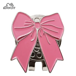 1Pc Golf Ball Cute Bowkno Marker with Magnetic Cap Clip Alloy Marker Fit for Golf Cap Golf Accessories Gift For Girls And Women