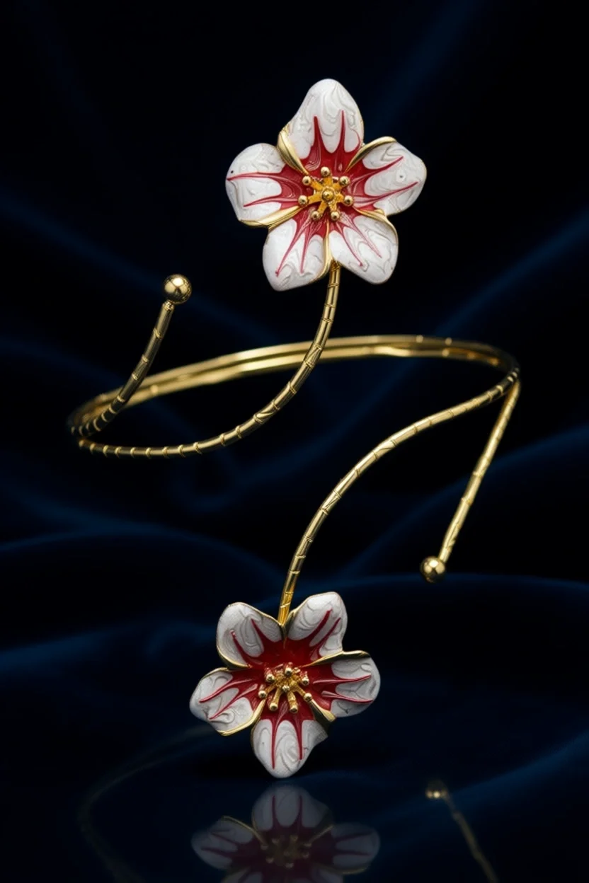 

Пляжный золотой браслет-манжета с цветочным узором для верхней части руки, летнее незаменимое украшение для женщин