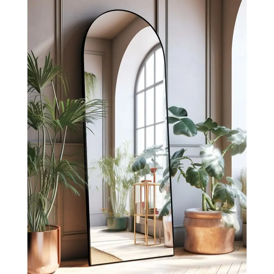 

Full Length Mirror, Floor Mirror with Stand, 18"x58" Large Mirror, Wall Mirror Full Length, Black Floor Length Mirror,