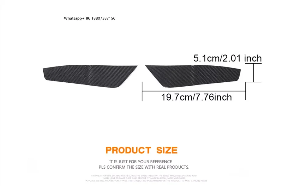 

High Quality Dry Carbon Fiber RS7 Front Bumper Canards forAudi RS7 Sportback Base Hatchback 4-Door 2020-2021