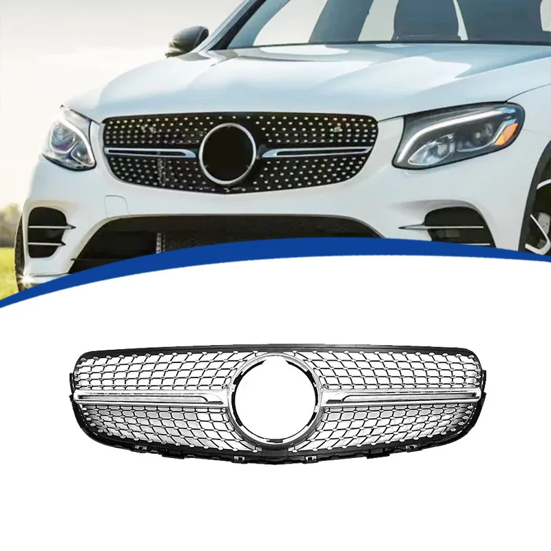 

Для Mercedes-Benz GLC X253/2016-2019 крышка решетки звездного неба гоночные грили комплект кузова OEM замена
