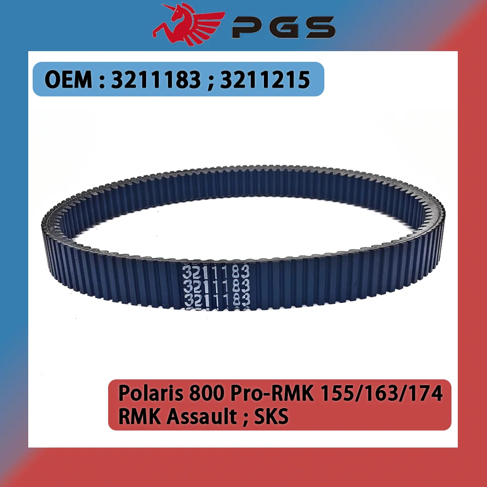 PGS Drive Belt para Polaris, 800 RMK Assault Rush, 850 PRO-RMK SKS, 1187x38, 3211215, 3211215