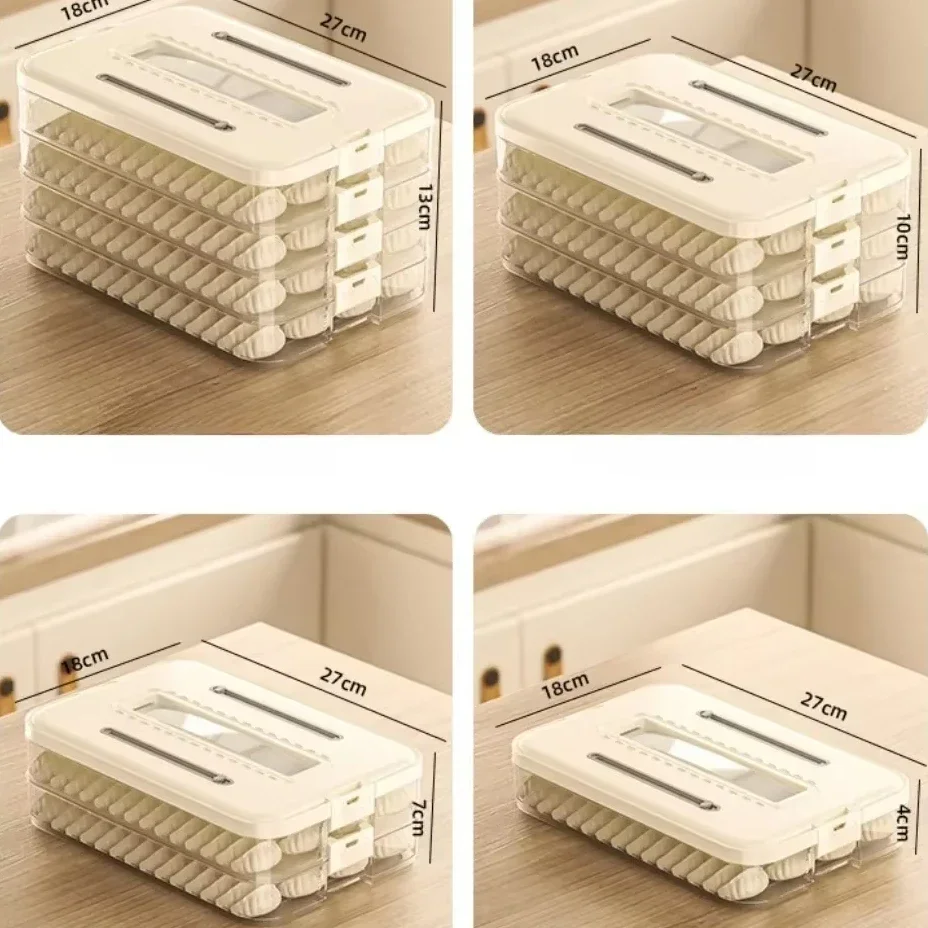 Refrigerator Food Storage Box Simple Organizers Leak-Proof Reusable Plastic Storage Boxes Portable Food Kitchen Travel Practical