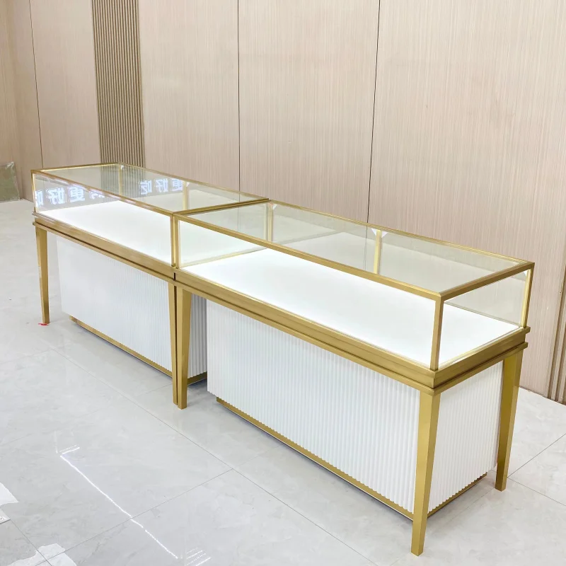 

Customize.Luxury Showroom Jewellery Shop Design Store Glass Jewelry Counter Showcase Display Jewelry Display Cabinets With Led