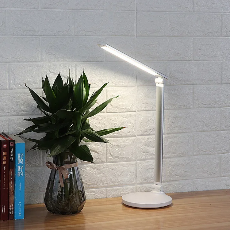 مصباح مكتبي LED لحماية العين وغرفة النوم، مصباح إعصار منزلي بجانب السرير قابل لإعادة الشحن #2