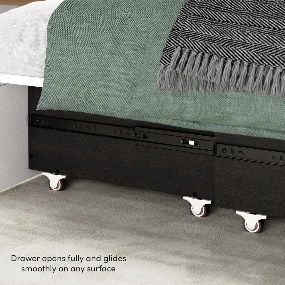 Murphy Cabinet Letto matrimoniale da 65 pollici con cassetto estraibile per camera da letto, stanza degli ospiti, collezione Key West, moderno, bianco