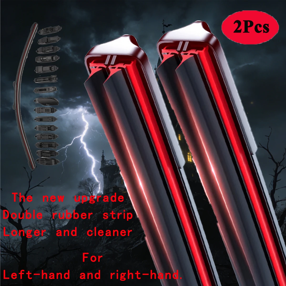 

Двойные резиновые щетки стеклоочистителя 24+16 дюймов для Great Wall Florid Hatchback 1.2 1.5 D 2008-2016