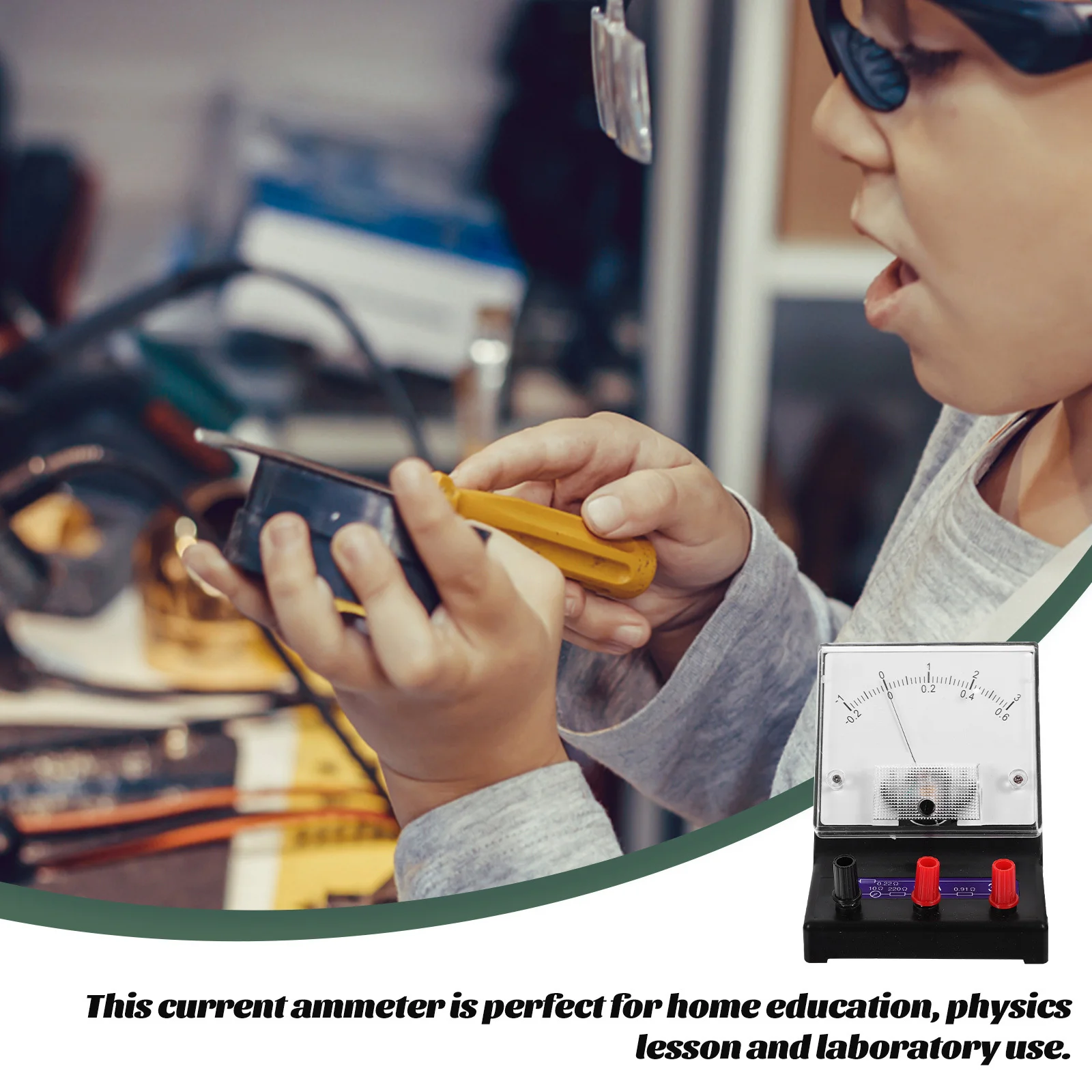 

Current Ammeter Physics Experiment Apparatus Electricity Measurement Tool For Laboratory Plastic Metal Ammeter