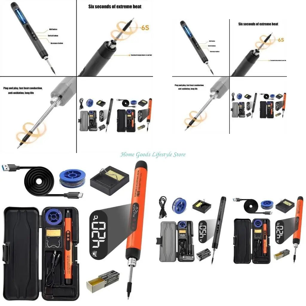 

Наборы паяльников E74E Модернизированные наборы для цифровой электрической пайки со светодиодным дисплеем Сварочный инструмент с