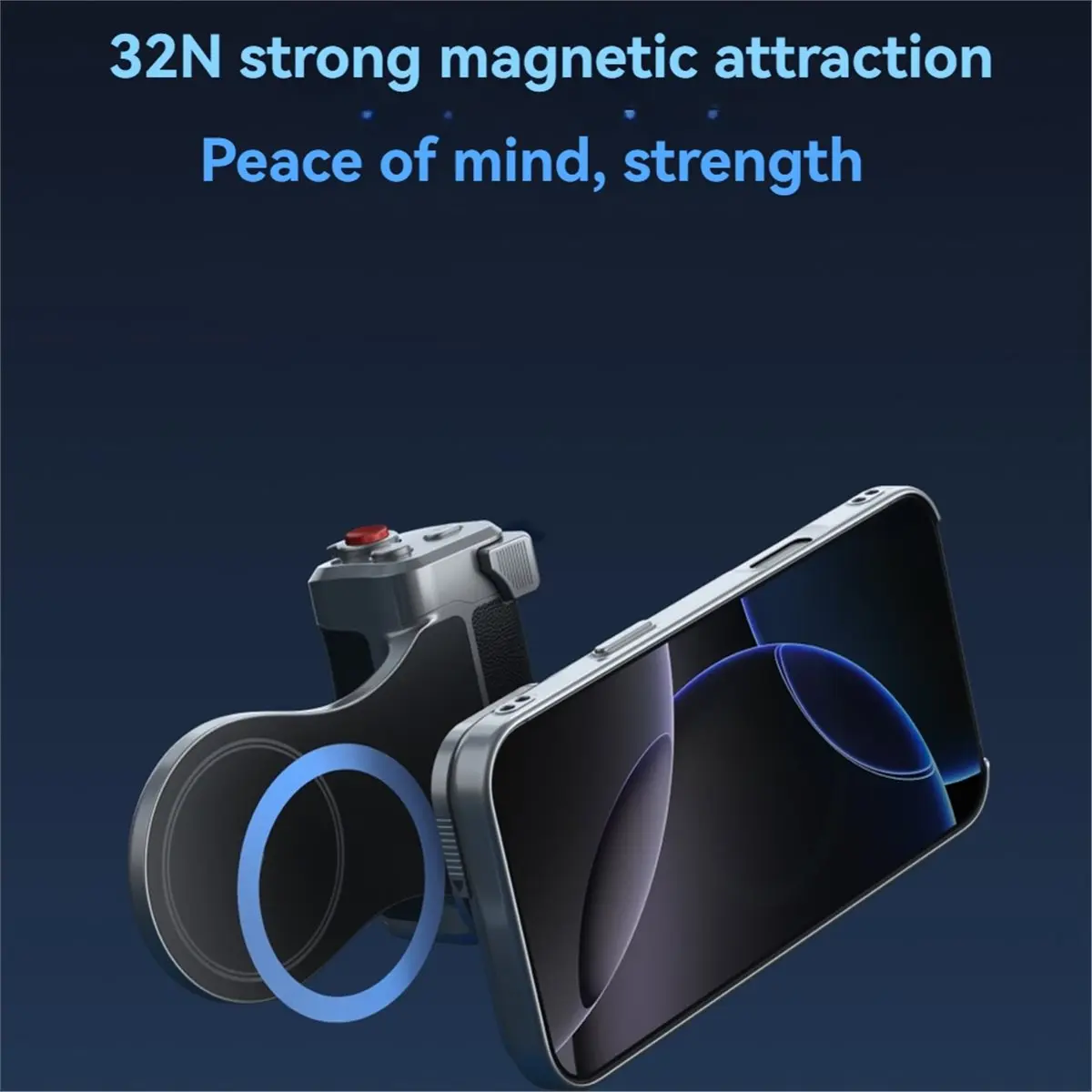 Master Phone Camera Grip for IPhone17 Pro Max Magnetic Phone Camera Hand Grip Holder Remote Shutter Handheld