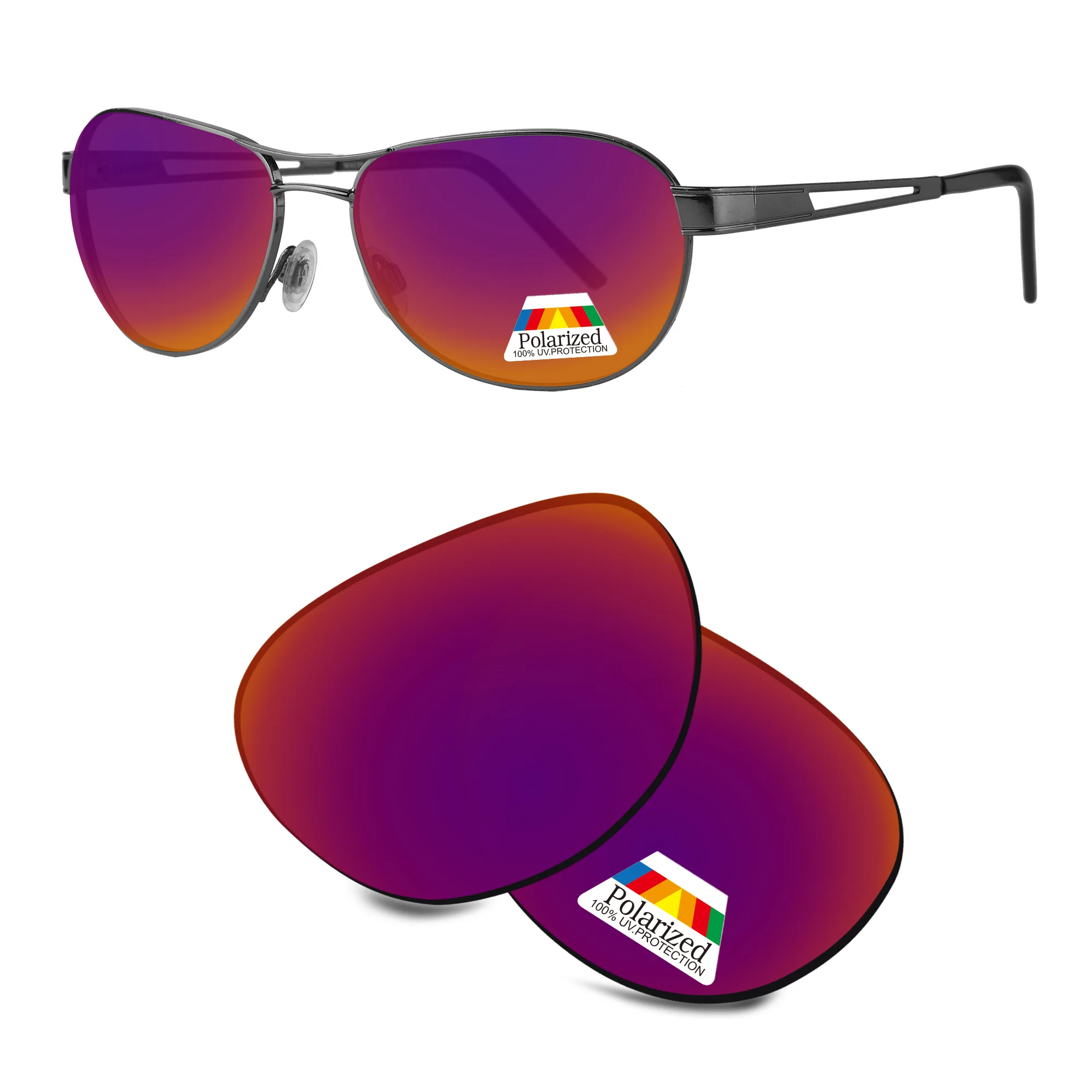 Rarayvix Polarized Replacement Lenses UV400 Protective Compatible with Smith Serpico Sunglasses