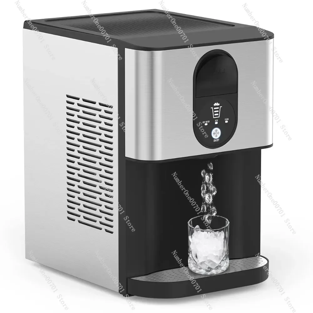 

Self-Dispensing Countertop Nugget Ice Maker, 55lbs/24H, Pebble Ice Maker with Self-Cleaning, for Home Kitchen Bar Party