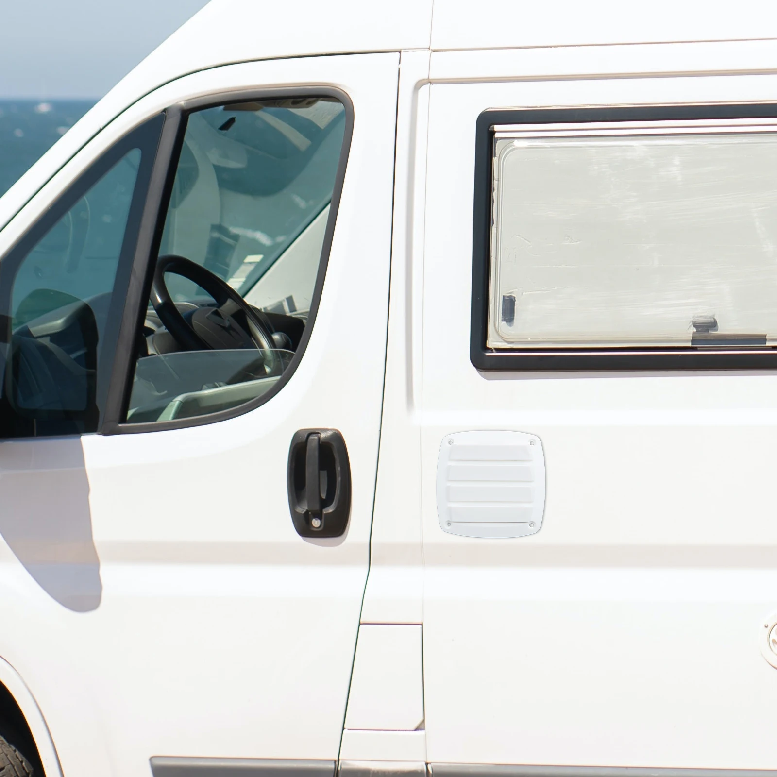 

Square Marine Boat Vent Cover Louver Air Flow Ventilation Exhaust Vent for Rv Exterior Wall Pontoon Boat Grill