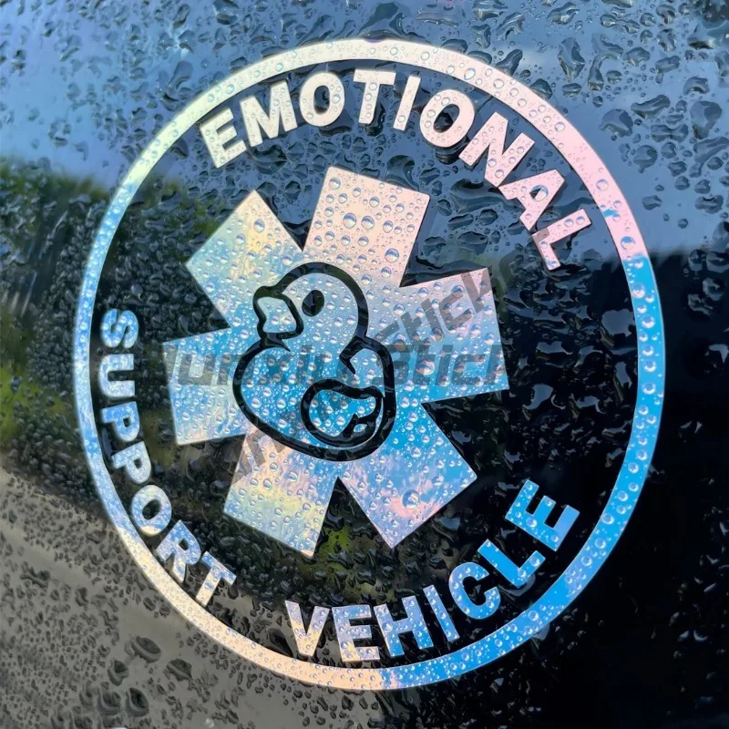 Emotional Support Vehicle Duck Off-road Decal - Vinyl Decal for Your Off-Road Adventures - Sticker for Motorcycle Decoration