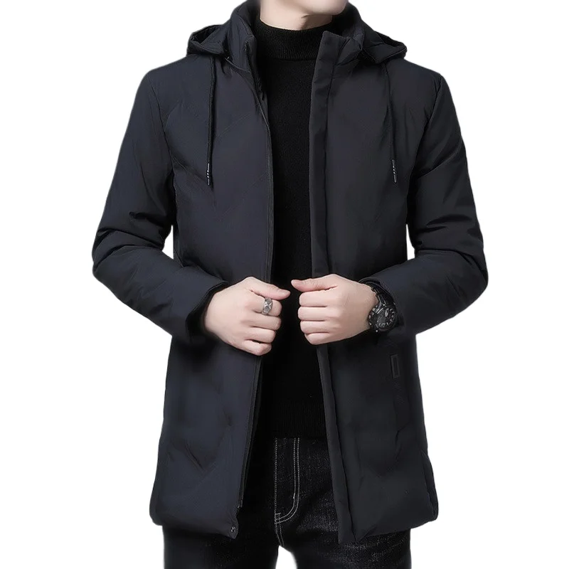 

Mens Parkas Winter Warm Jacket Coats Men Fashion Casual Mens Winter Jackets and Coats Fleece Parkas Collar Detachable Clothes
