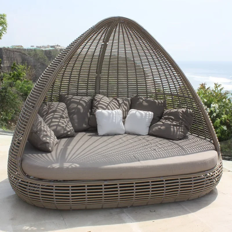 Sofa Bed Pool Hotel Clubhouse Resort Sun Room Creative Design Round Shed Bed