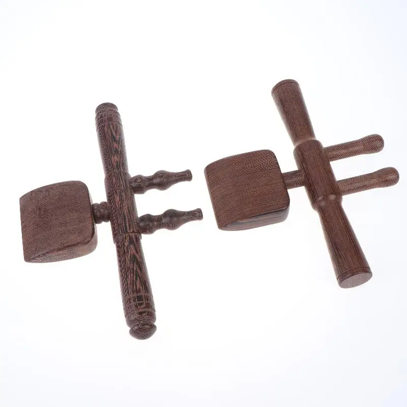 Open Back Tool Scraping Massage Guasha Rolling Stick Hand-Held Special Wenge Wood Massage Rolling Tools