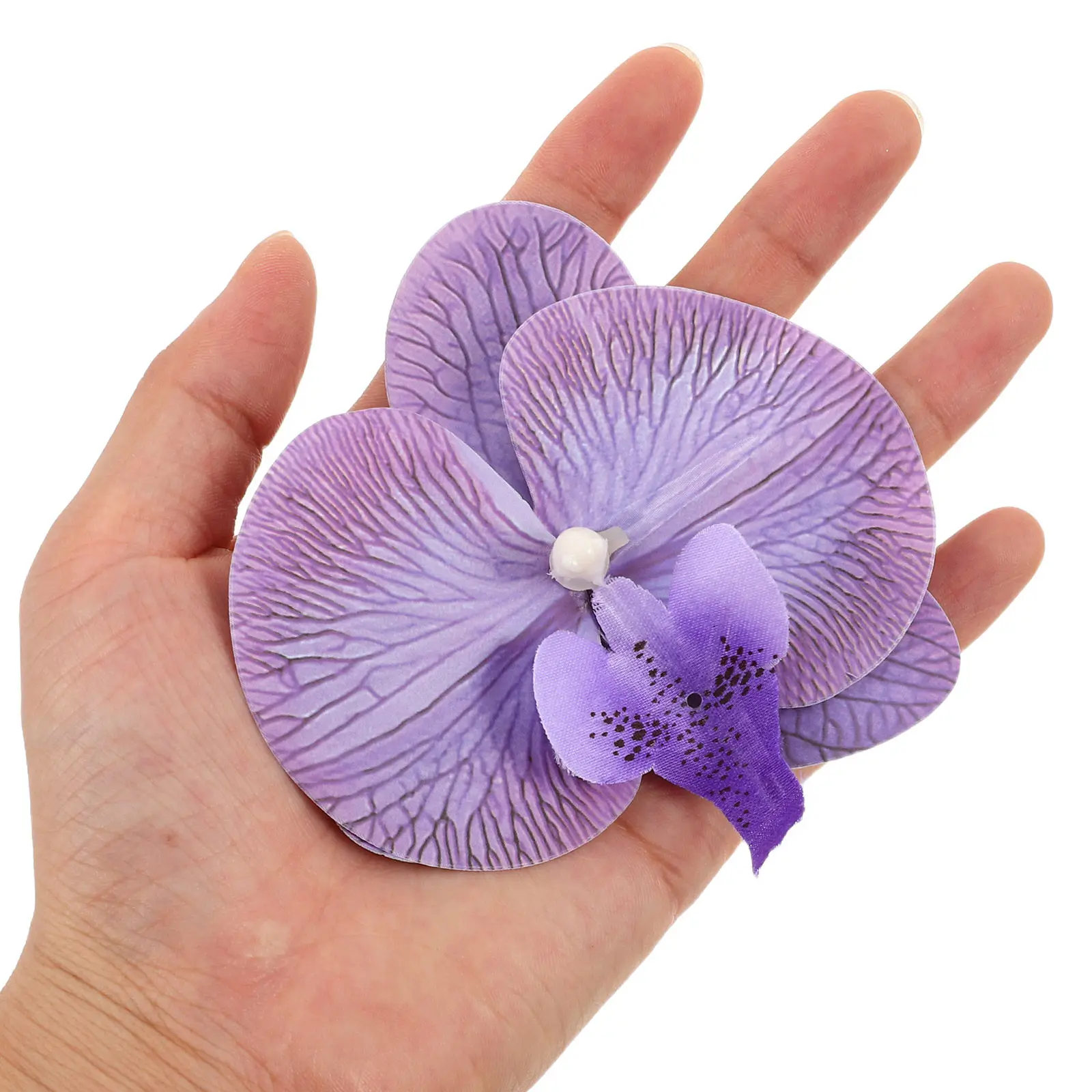 

2Pairs Orchid Flower Shoe Clips Decorative Sandal Clips Detachable Floral Shoes Charms Wedding Bridesmaid Beach Party Sandal