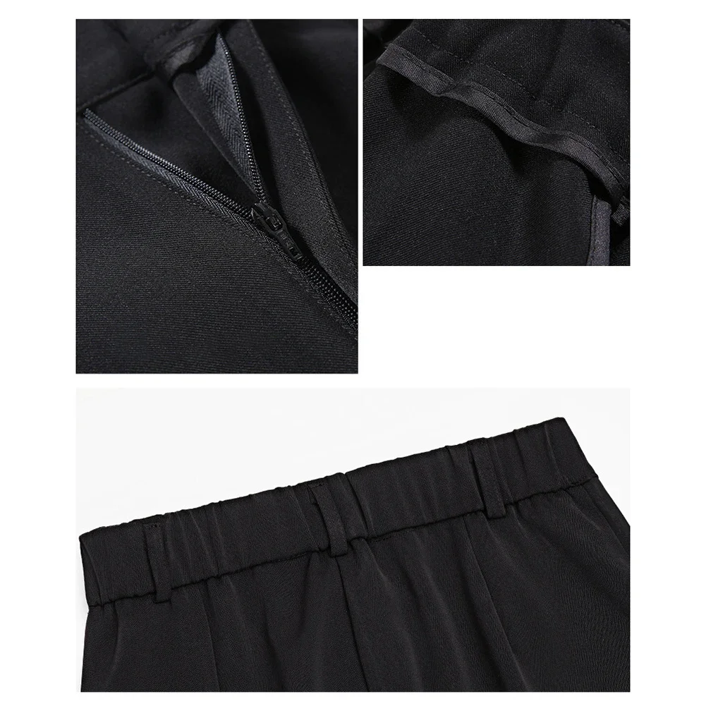 

Casual Outfit Black Petite Womens Pants Comfortable Straight Leg Pants Vacation Wear Comfortable Vacation Wear