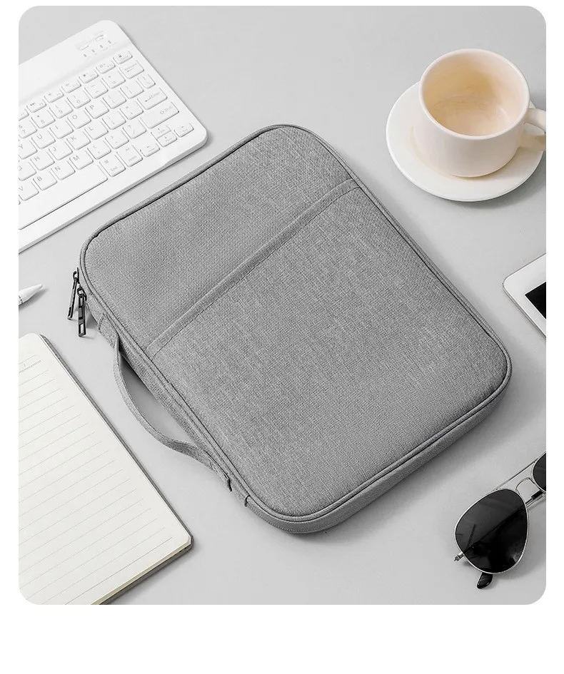 Leichte Tablet-Tragetasche 11-15,6 Zoll Oxford-Handtasche für iPad mit Plüschfutter – Detail 15
