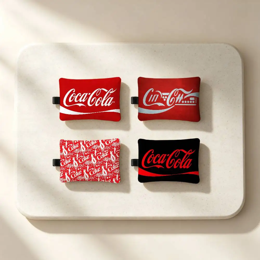 Fashion C-Coke Waterproof Zipper Coin Purse Lightweight Hanging Key Pouch Card Holder For Daily Use