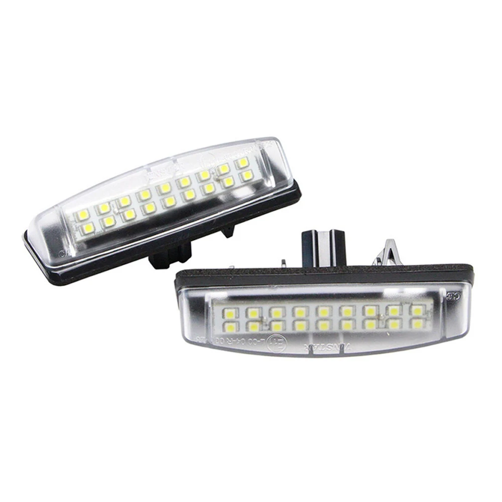 2Pcs For Mitsubishi Colt Plus Grandis 2003-2021 Car LED License Plate Light Assembly 6000K Whit Canbus No Error Lamp Accessories